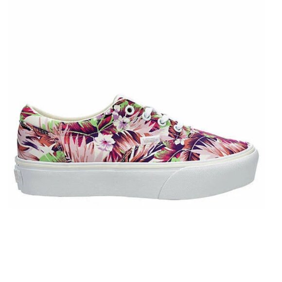Vans Women's Paradise Floral Pink Print Doheny Platform Canvas Sneakers Size 9.5 - Picture 2 of 9